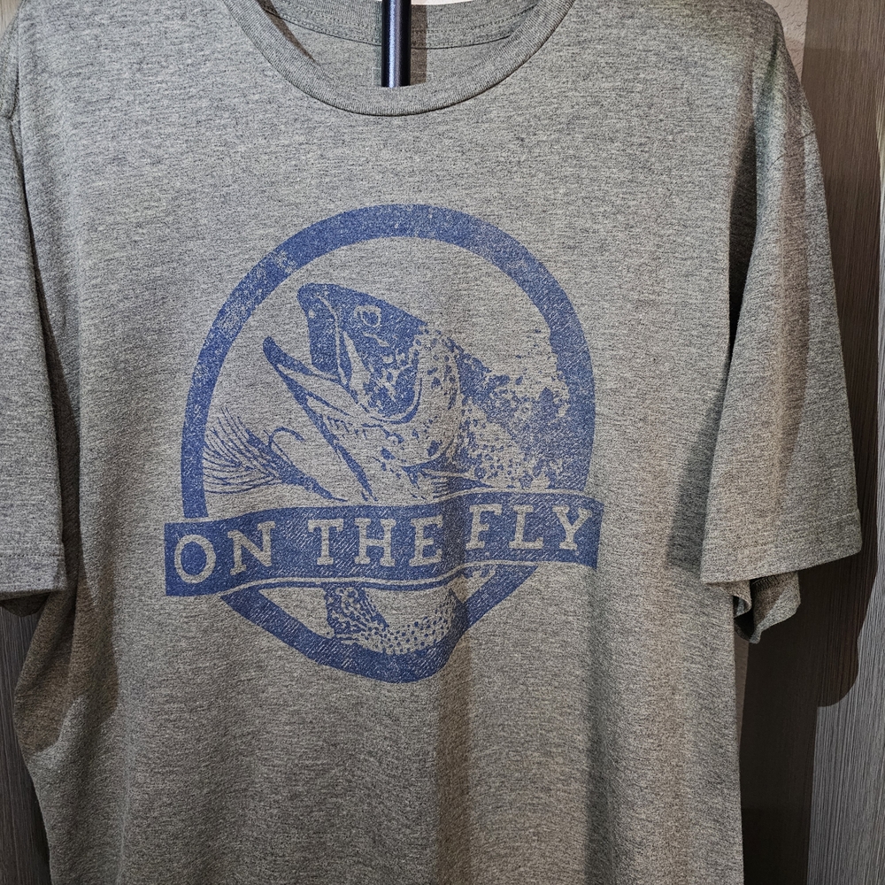 Sonoma Gray Short Sleeve Tee with Blue Graphic